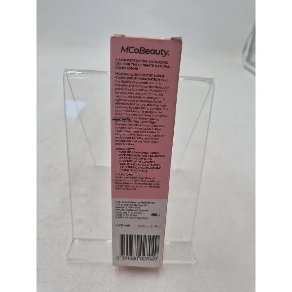 MCoBeauty Super Glow Sheer TINT Serum Foundation 3-4 LIGHT MEDIUM